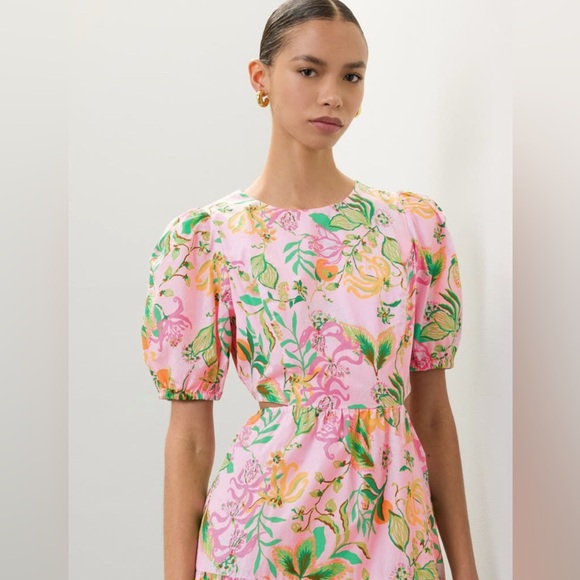 Lilly Pulitzer Knoxlie elbow-sleeve dress in the "Multi Via Amore Spritzer Sz 8 - Picture 2 of 10